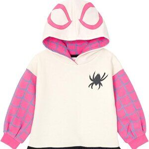 Marvel Spider-Man Toddler Girls Spider-Gwen Ghost Spider Fleece Skater Dress NWT